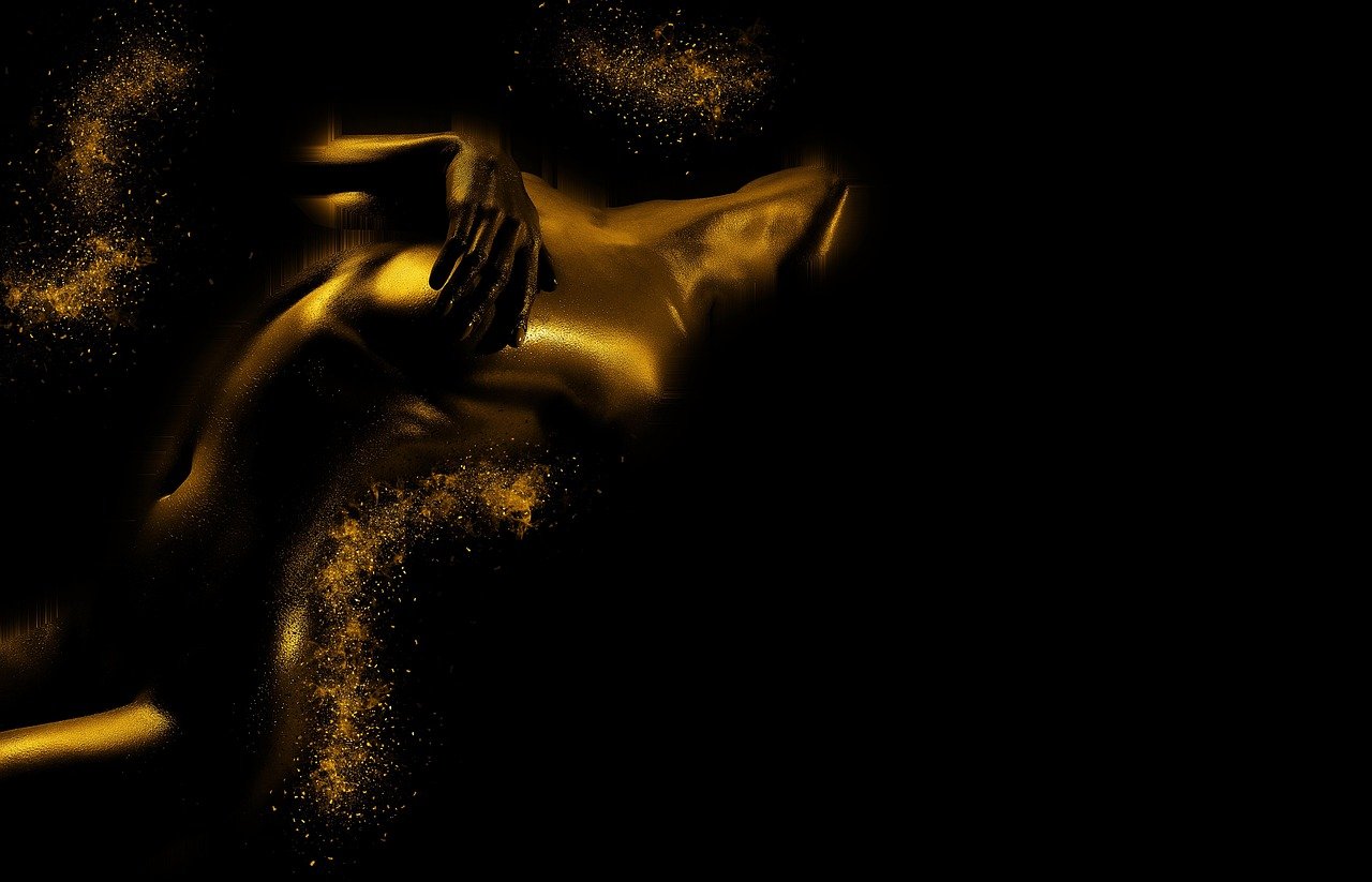 woman, act, skin, elegance, pose, lascivious, bronze, gold, body, femininity, female, nude photography, sensual, art